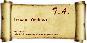 Treuer Andrea névjegykártya